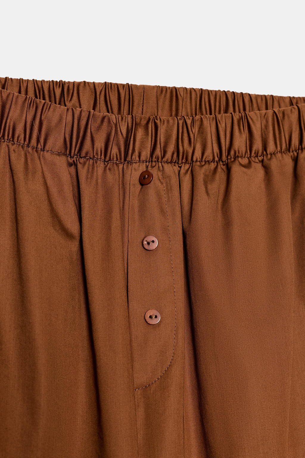 CONTRAST POPLIN PYJAMA TROUSERS - Zara фото 6