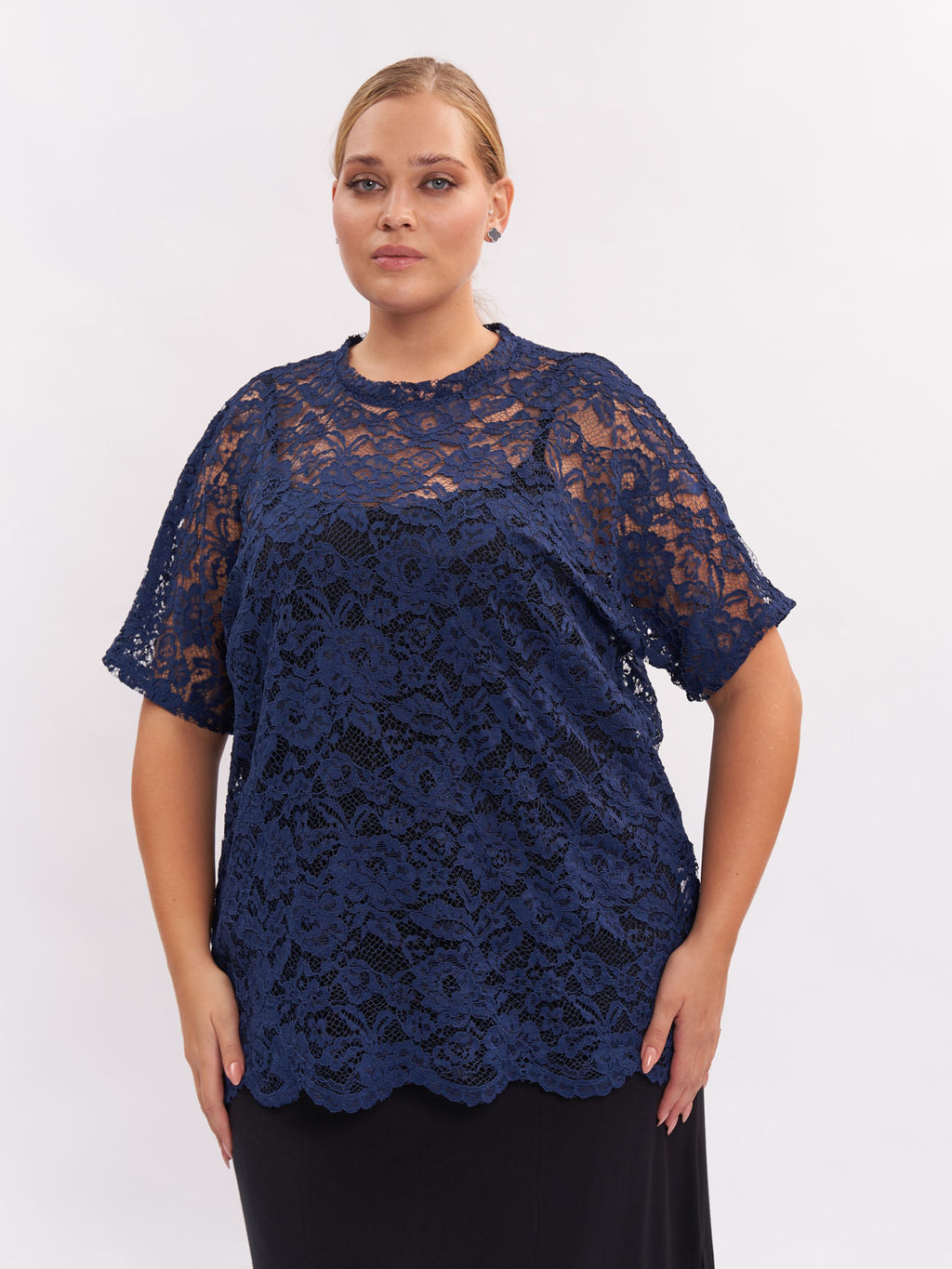 Блузка из гипюра BL42809DBL05