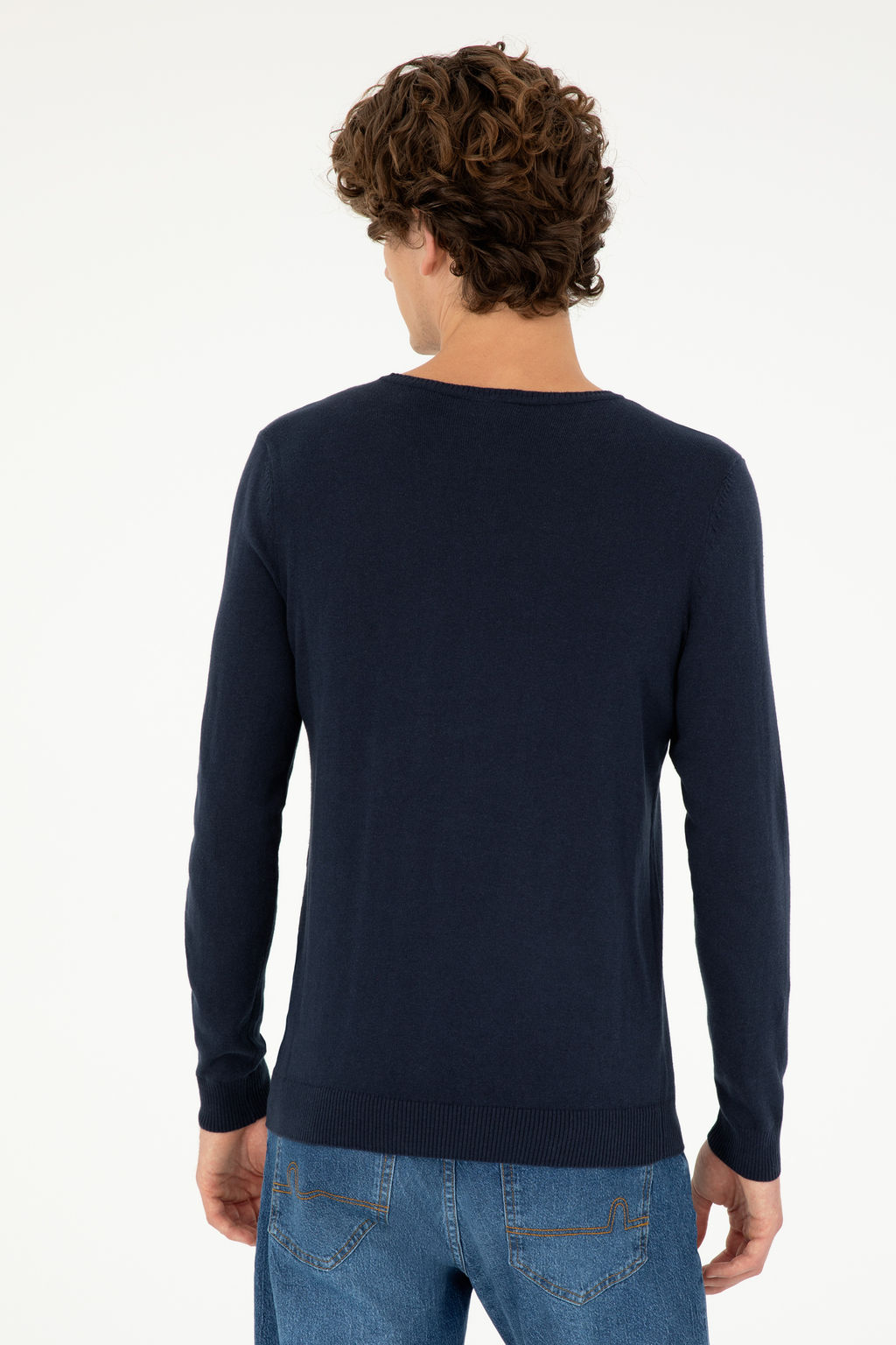 Erkek Lacivert Basic Kazak - U.s. polo assn фото 12