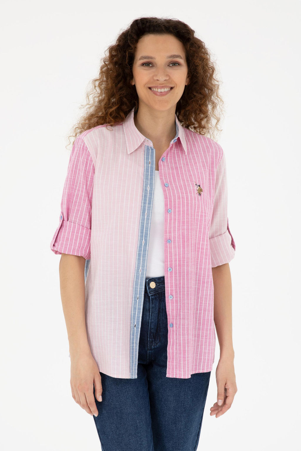 Kad_n Pembe Uzun Kollu G_mlek