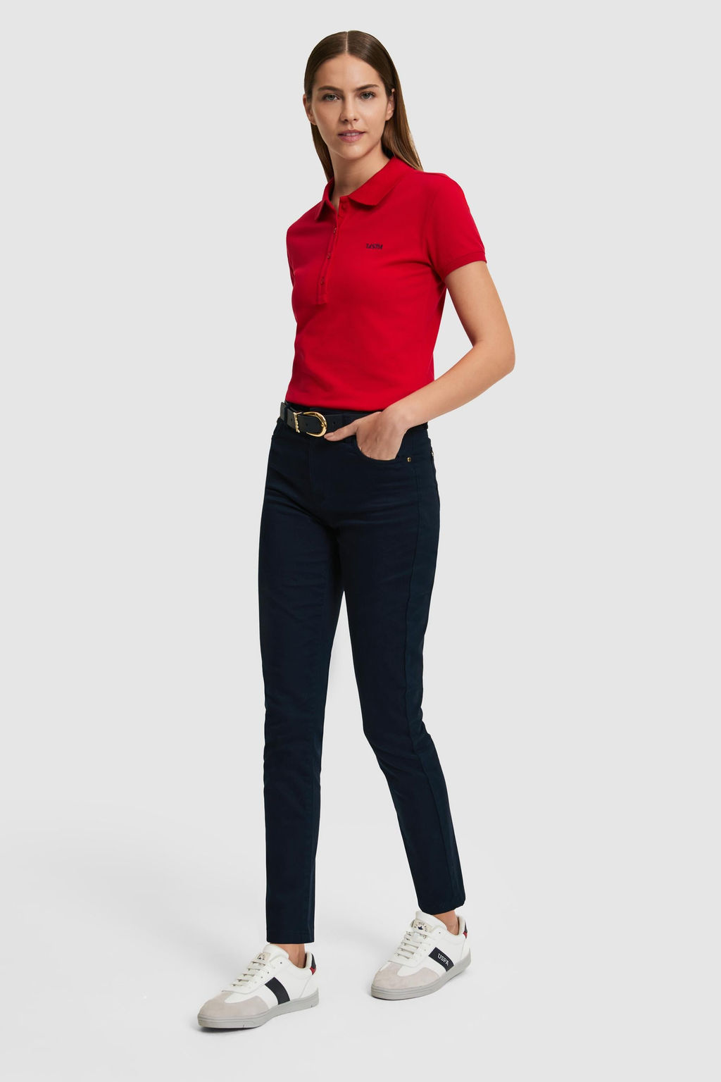 Kad_n K_rm_z_ Polo Yaka Basic Ti__rt - U.s. polo assn фото 4