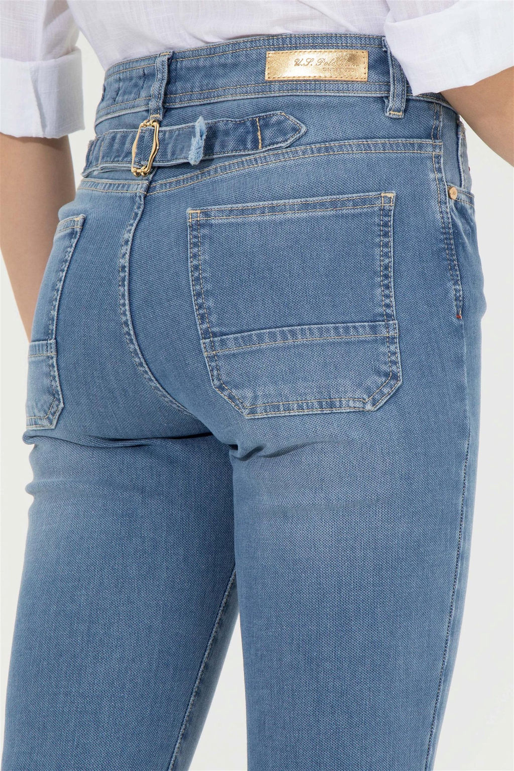 Женские голубые джинсовые брюки Неожиданная скидка в корзине - U.s. polo assn фото 7