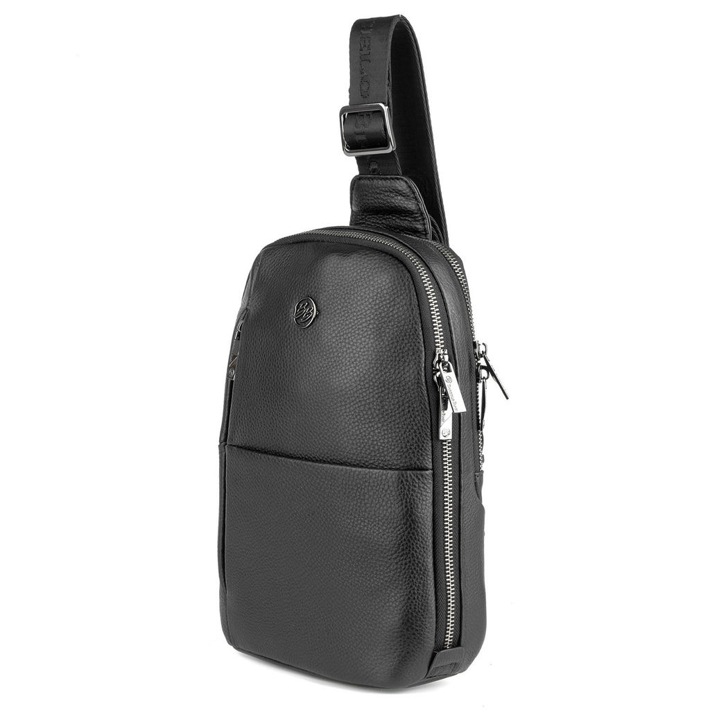 Мужская кожаная сумка-слинг - Barcelo biagi фото 2