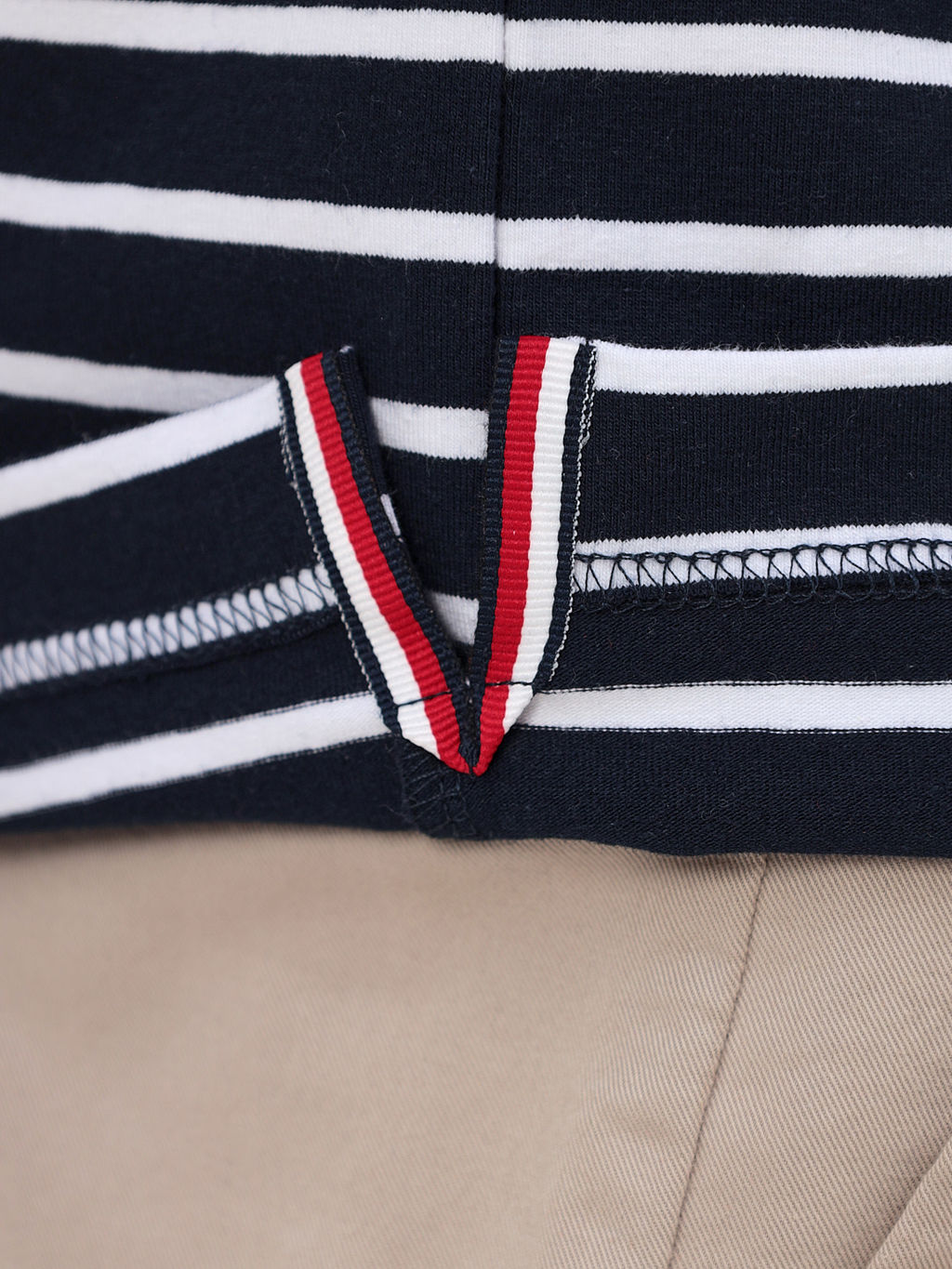 Джемпер мужской с воротником поло короткий рукав GREG G144-KD1246T-UT21 (белая полоска)  фото 4