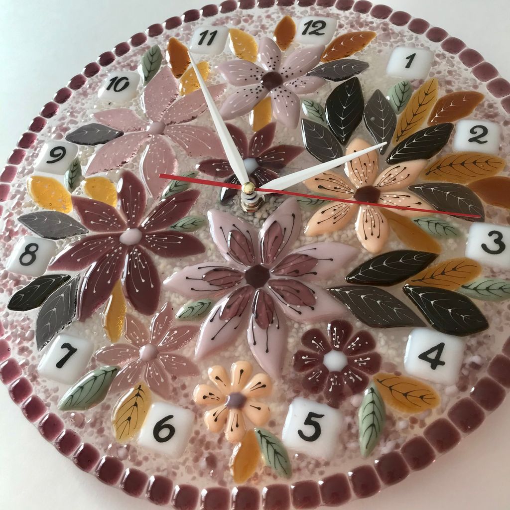 Настенные часы Сиреневые - Стрекоза фото 6