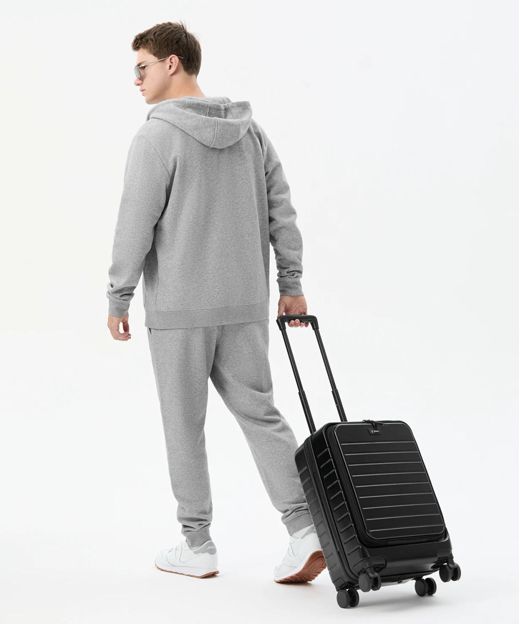 Чемодан для ручной клади JOGEL ESSENTIAL Carry on Spinner, черный  фото 15