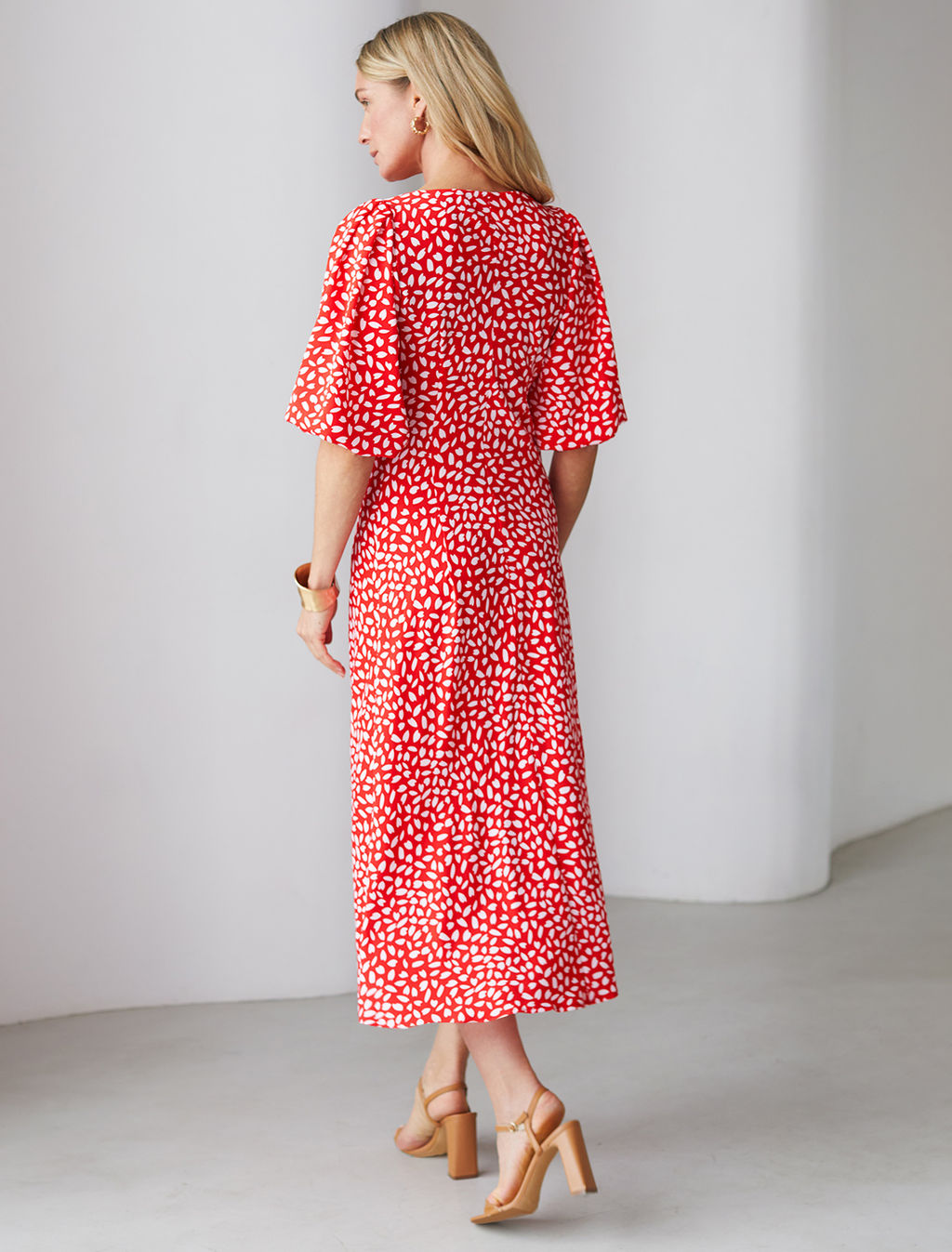 Платье женское красный - Vilatte фото 4