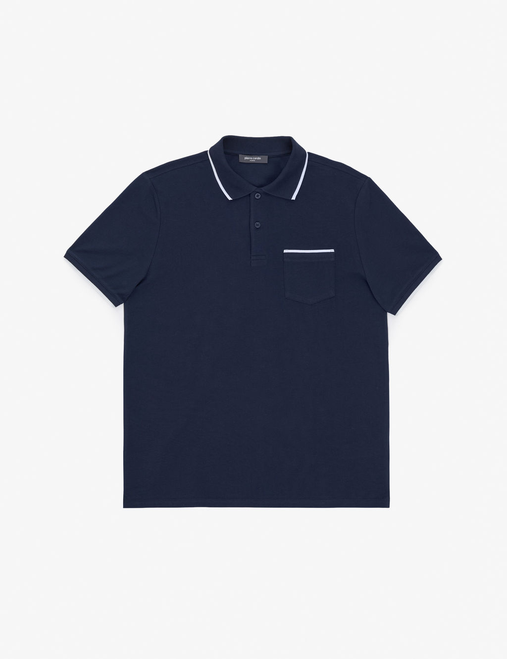 Lacivert Regular Fit %100 Pamuk D__meli Polo Yaka Ti__rt
