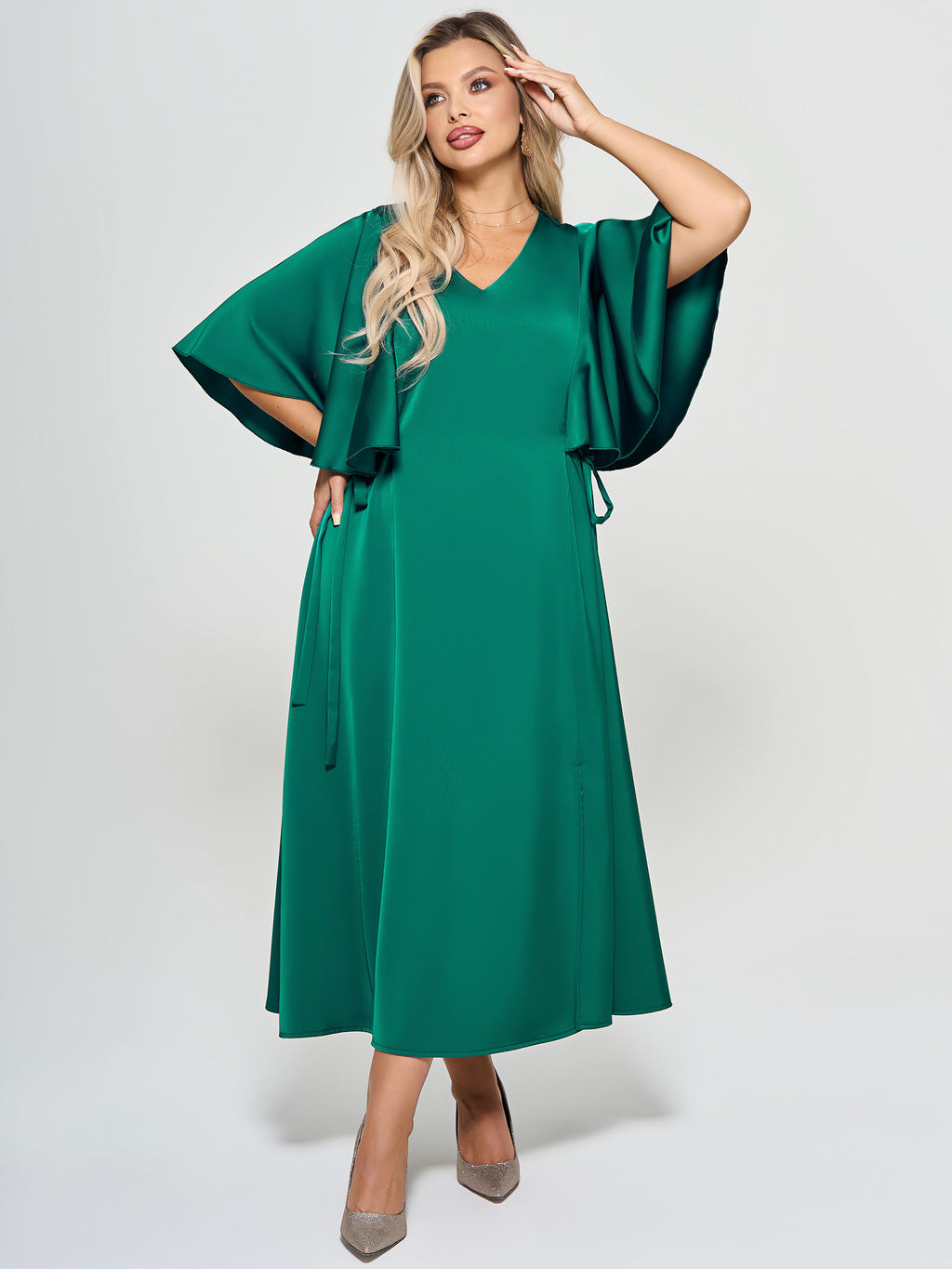 Платье 0375-1с зеленый