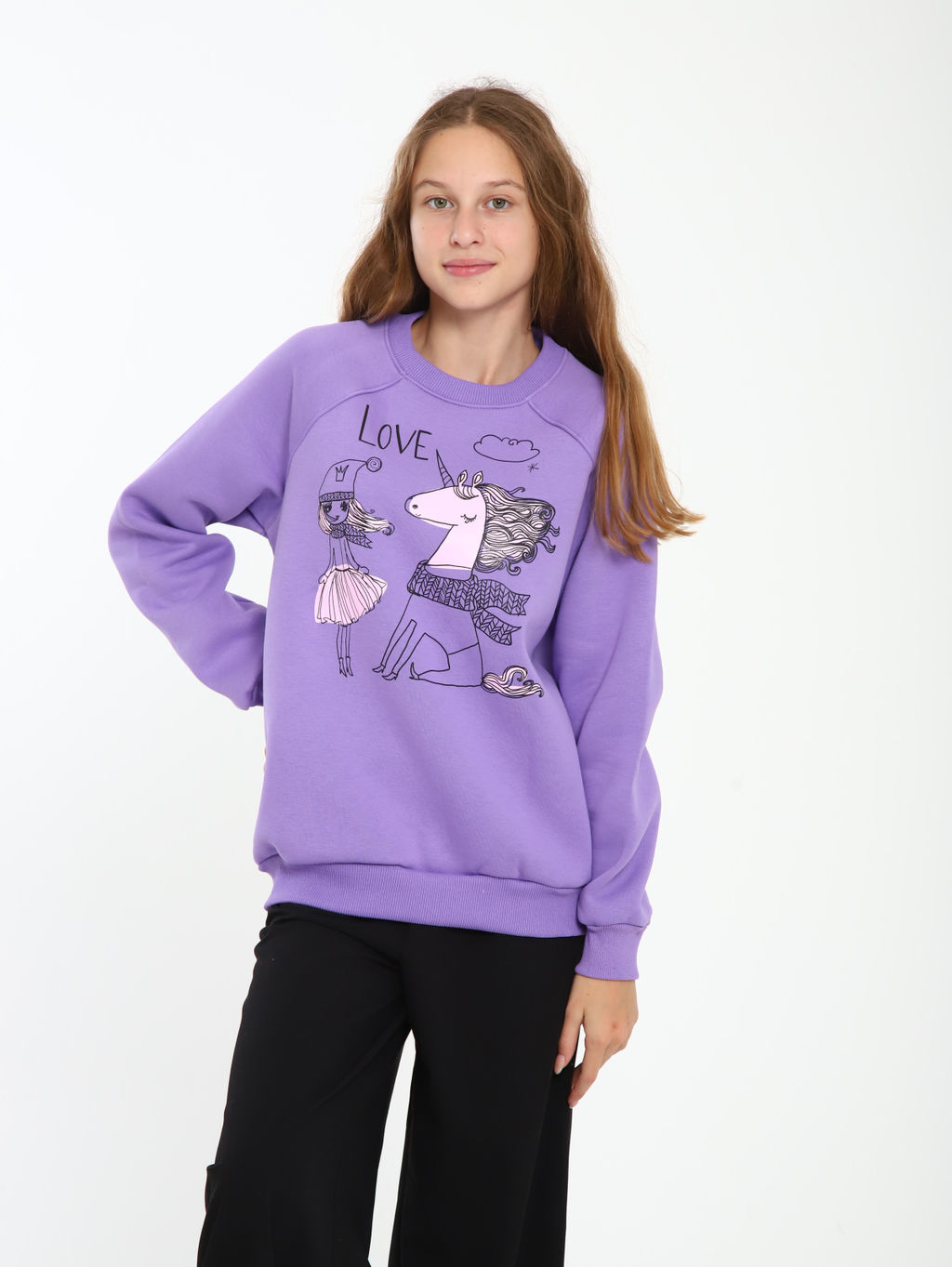 Толстовка "Дружба" лиловый