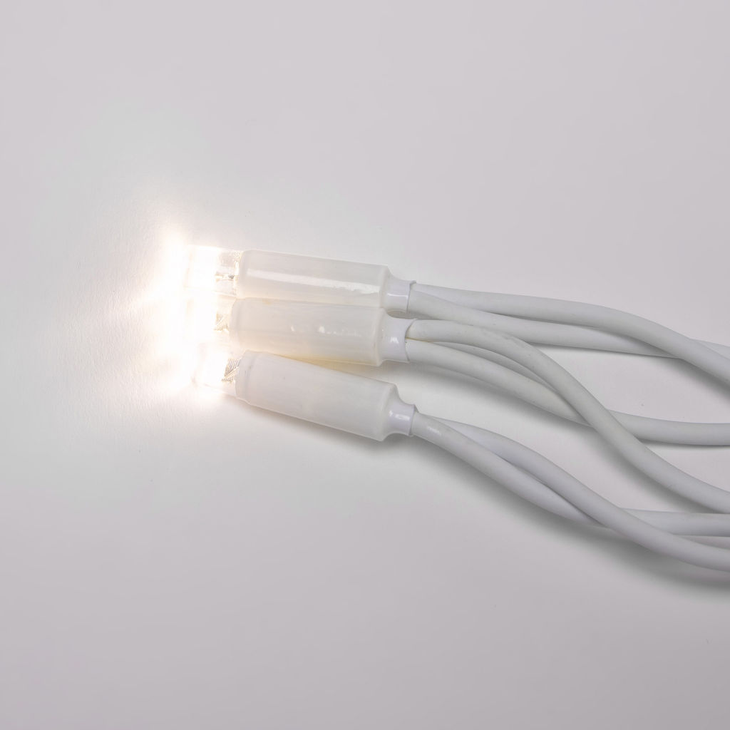 ULD-C2030-240/TWK WARM WHITE IP67 Занавес светодиодный с эффектом мерцания, 3х2м. Соединяемый. 240 светодиодов. Теплый белый свет. Провод белый. TM Uniel. - Volpe фото 4