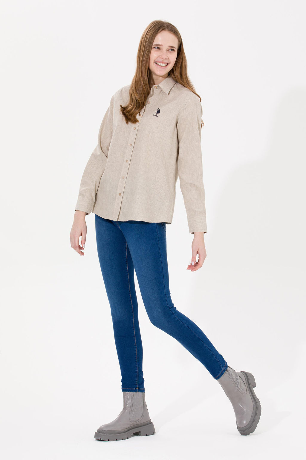 U. S. Polo Assn Женские синие джинсовые брюки - U.s. polo assn фото 3