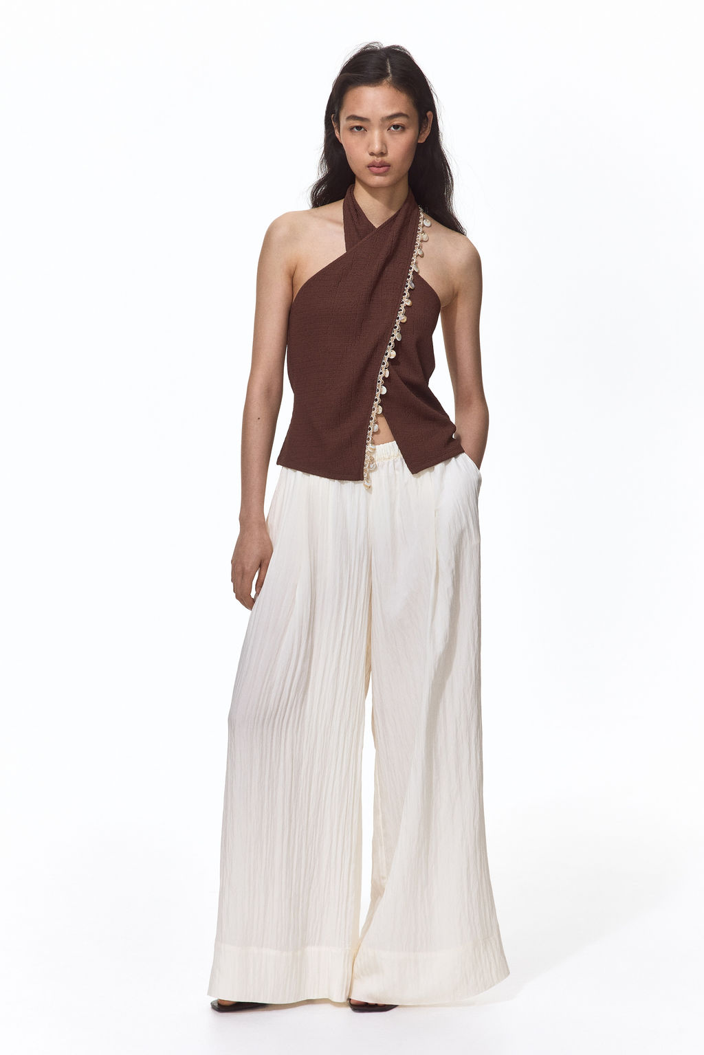 Top halter con detalles decorativos - H&m фото 5