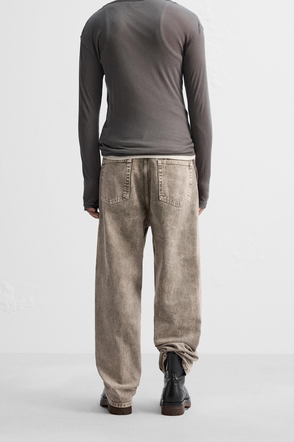 RELAXED STRAIGHT FIT JEANS - Zara фото 3