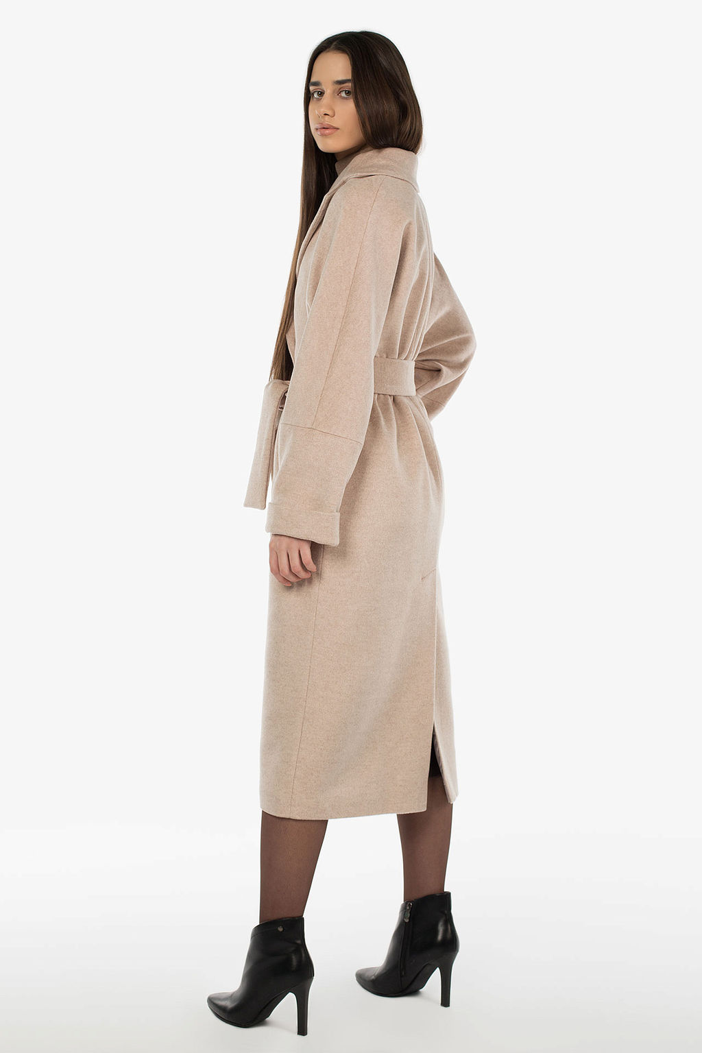 01-10935 Пальто женское демисезонное (пояс) - El podio фото 5