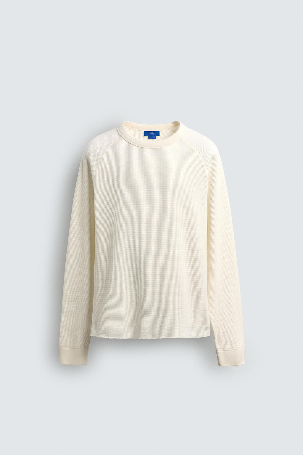 AARON LEVINE X ZARA WAFFLE-KNIT TEXTURE T-SHIRT  фото 7