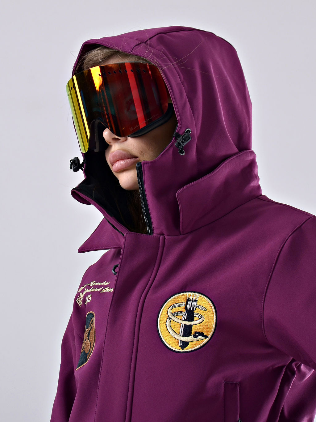 Женский зимний сноубордический комбинезон Alpha Endless 222/220730 RRG Бордовый  фото 12