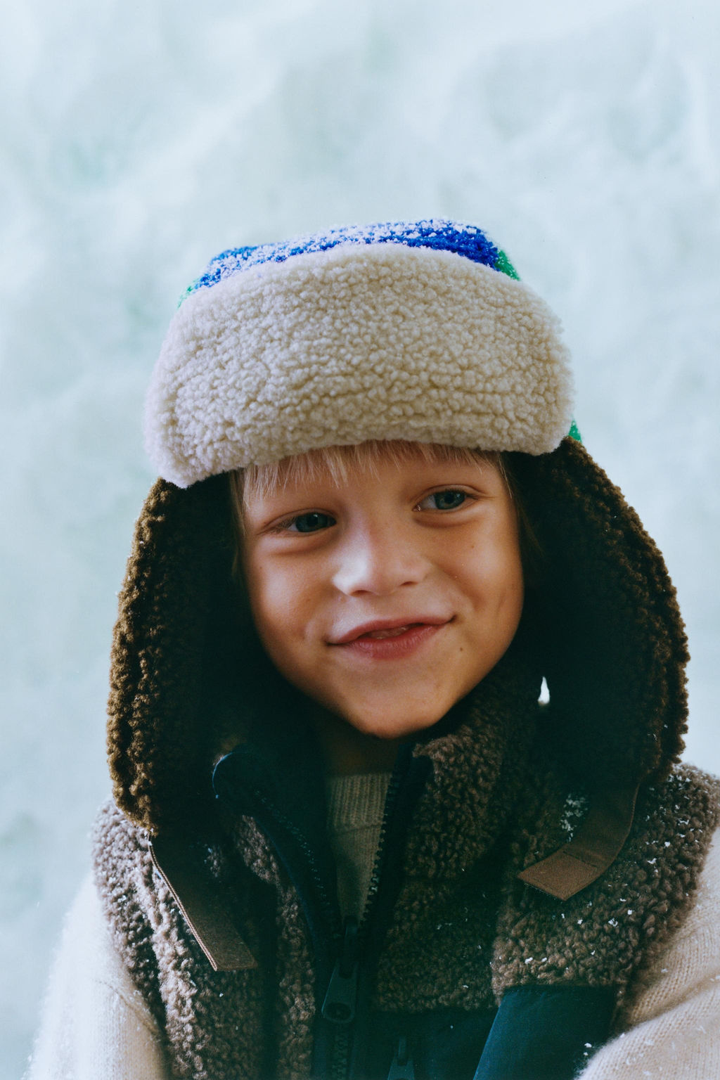 MULTI-COLOURED FAUX SHEARLING HEADBAND - Zara фото 7