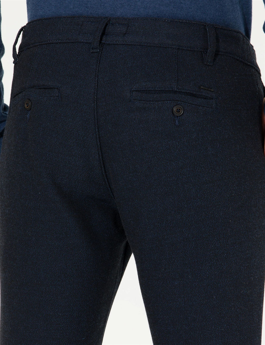 Lacivert Slim Fit Kanvas Pantolon - Pierre cardin фото 7