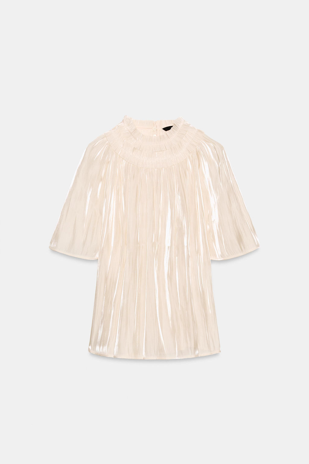 BLUSA EFECTO BRILLO / Vainilla - Zara фото 5