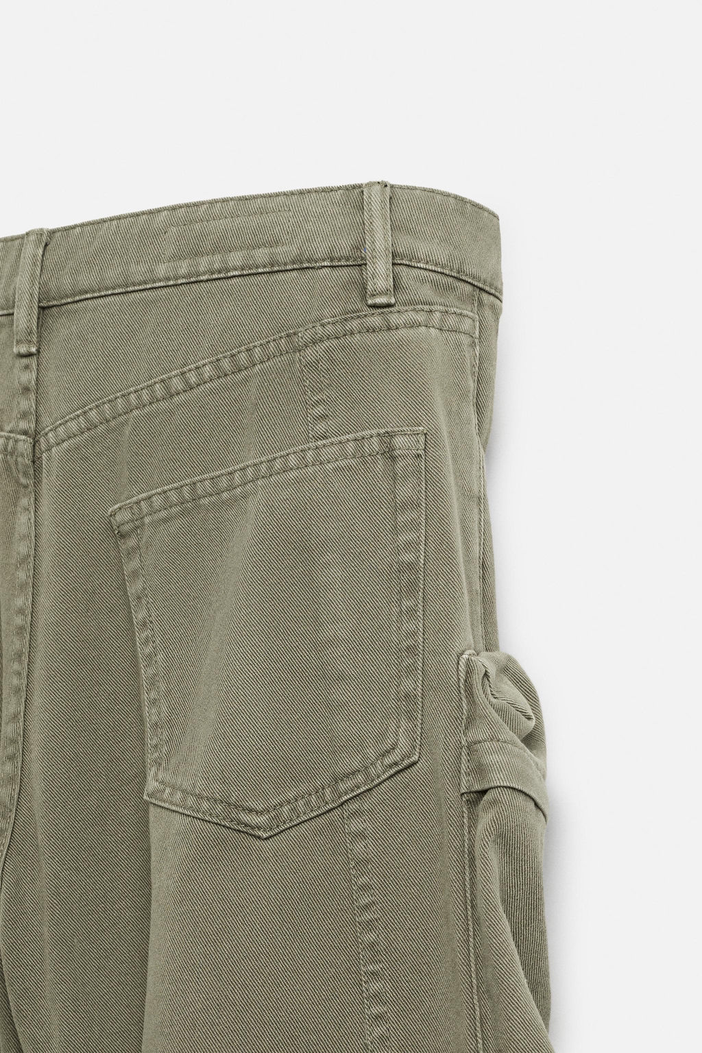 DENIM CARGO TROUSERS WITH POCKETS - Zara фото 10