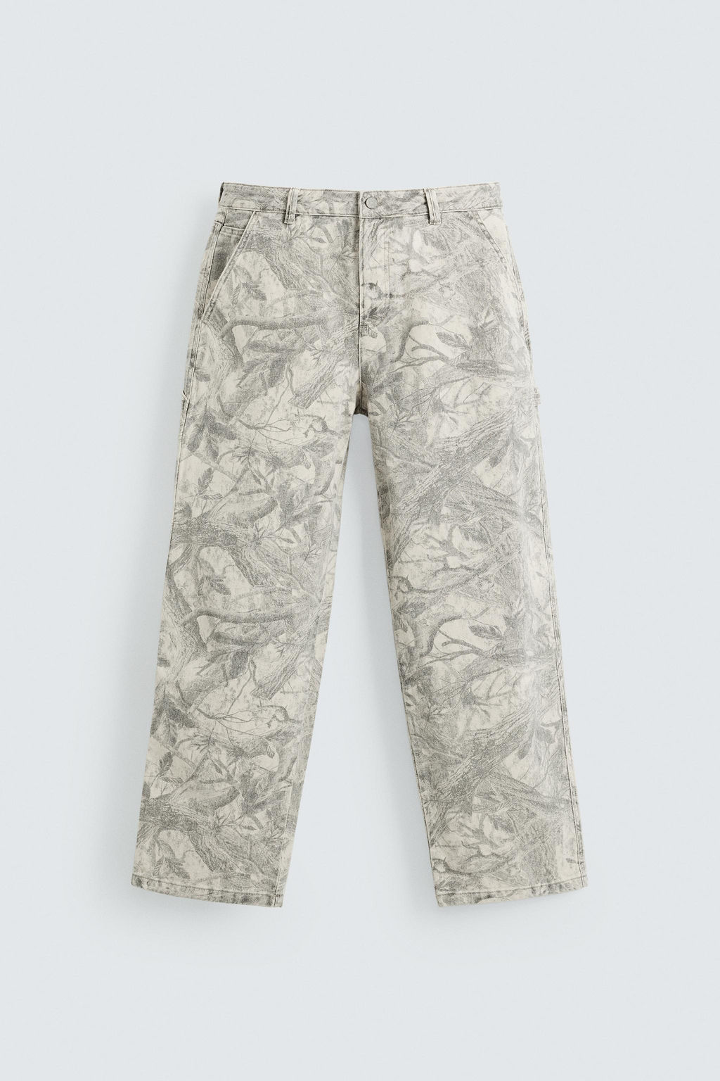 ABSTRACT PRINT CARPENTER TROUSERS - Zara фото 15