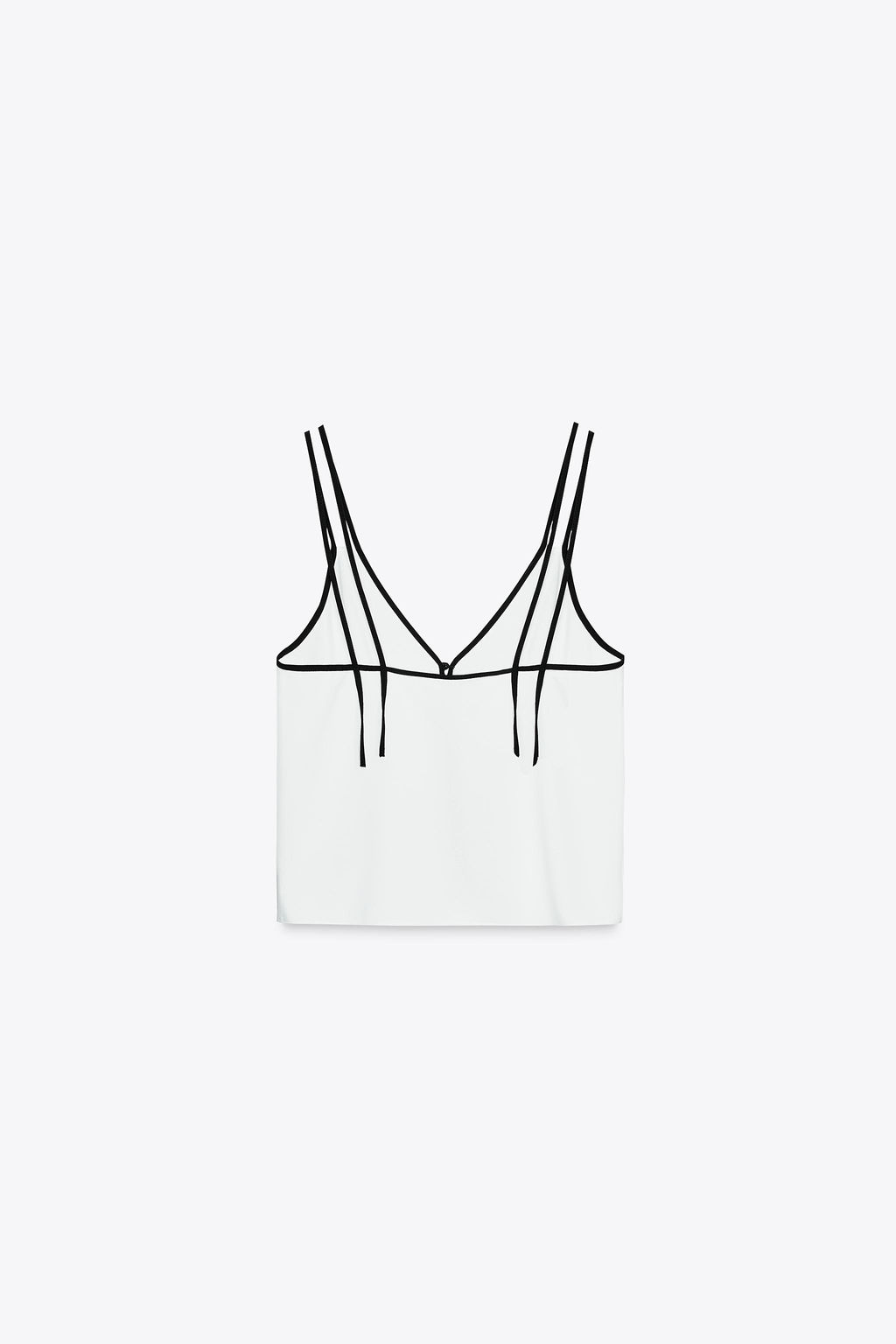 CONTRAST TRIM CAMISOLE TOP - Zara фото 21