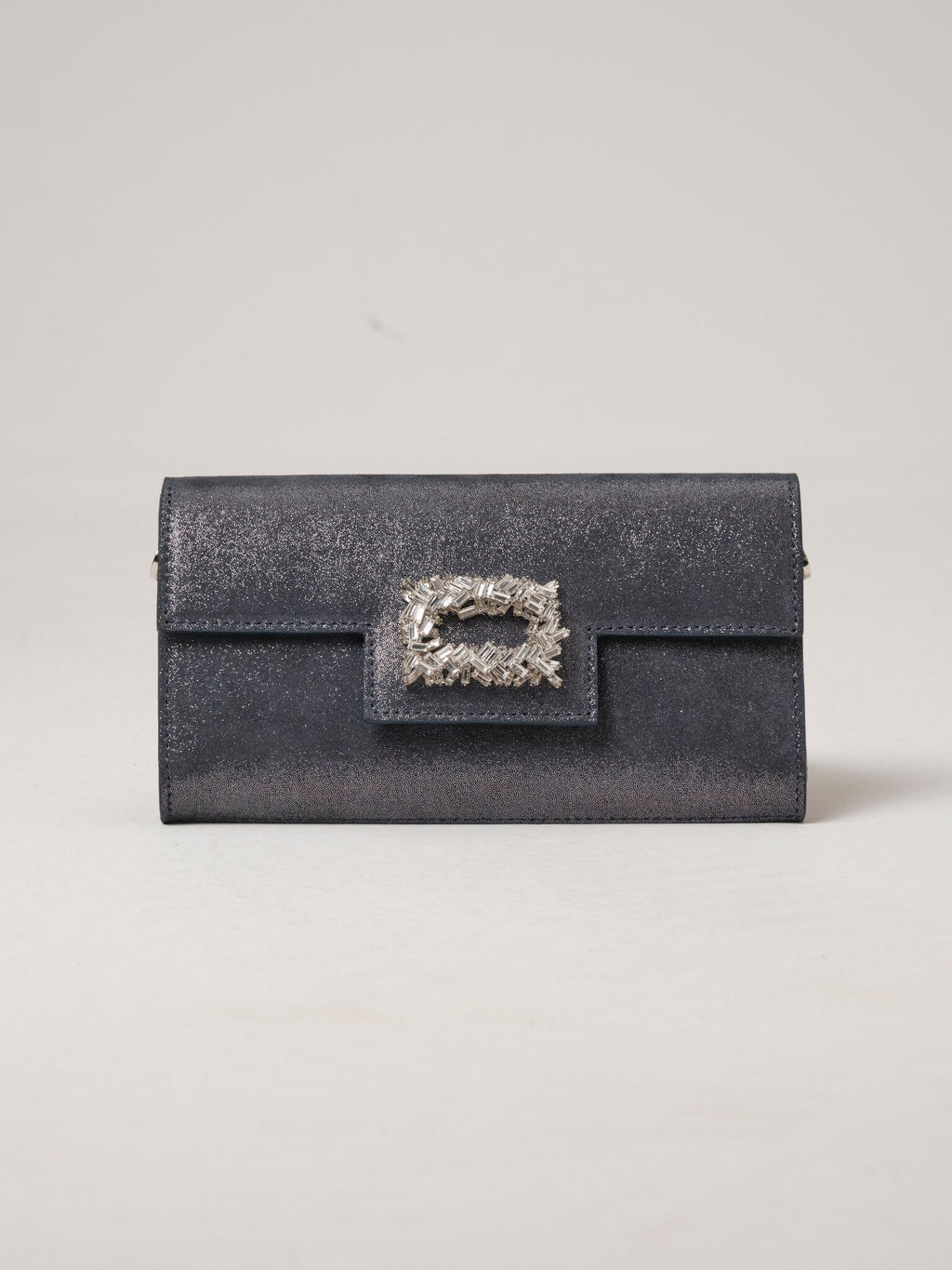 Клатч замшевый Deboro 31016 синее серебро