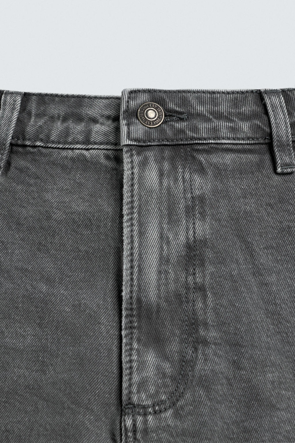 BERMUDA RELAXED FIT BOLSILLO CARPINTERO / Gris oscuro - Zara фото 9