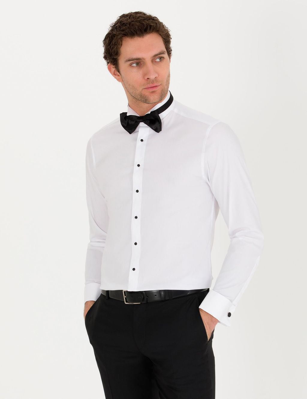 Beyaz Slim Fit Smokin G_mlek