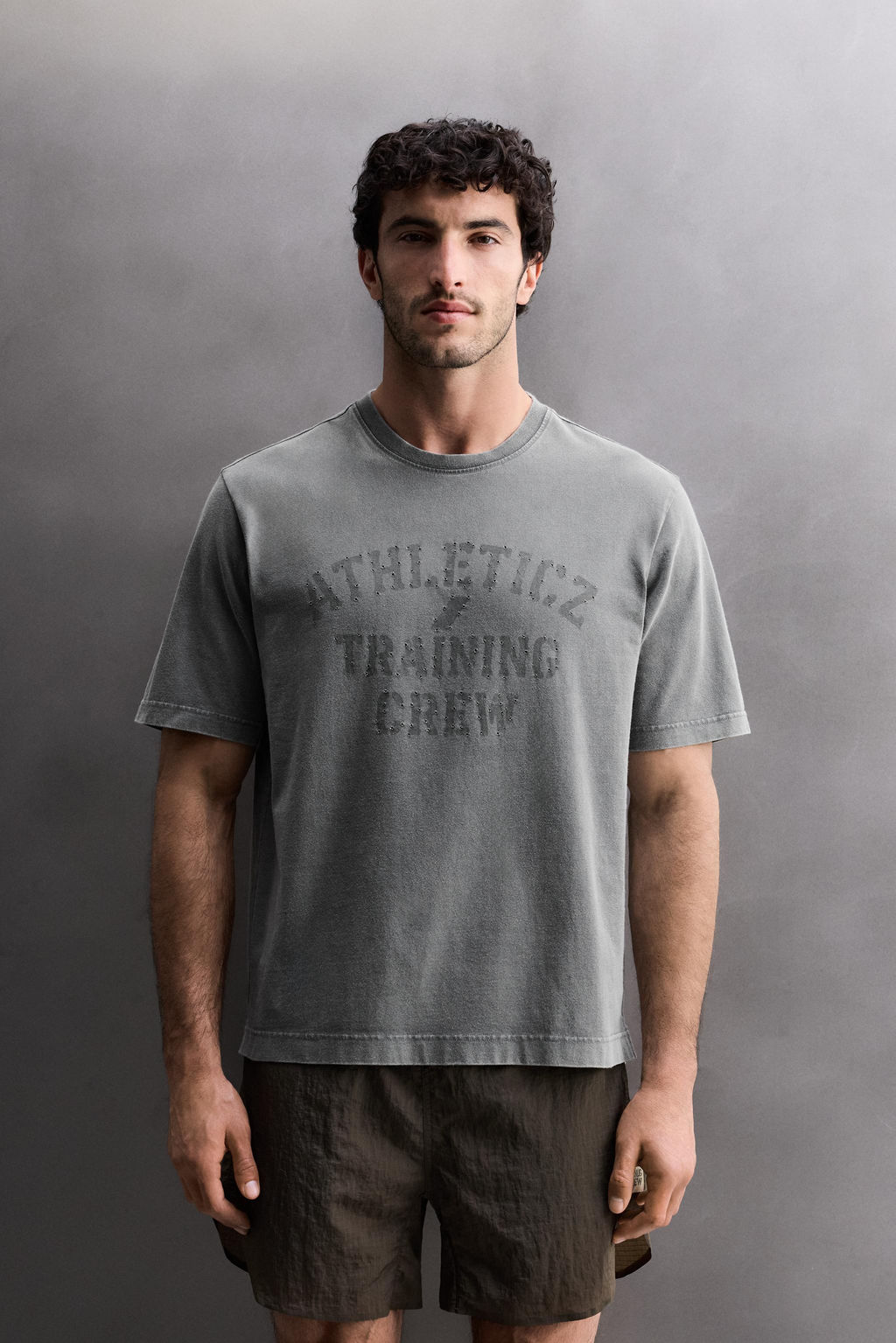 CAMISETA ALGOD?N TRAINING / Gris antracita - Zara фото 2