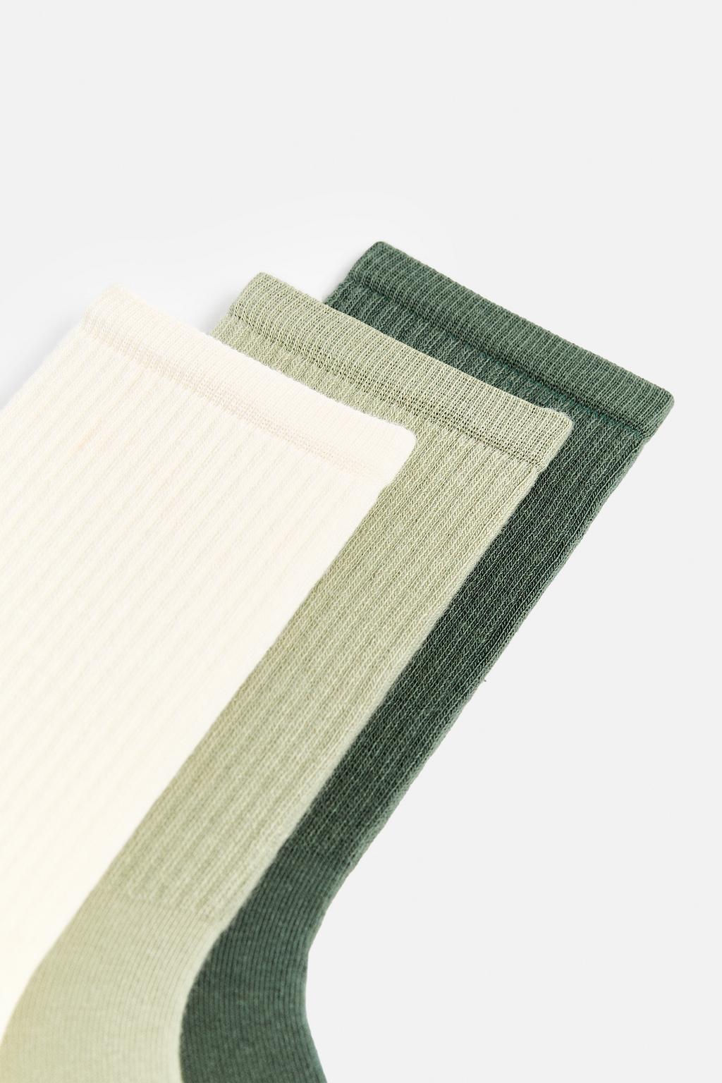 PACK OF 3 RIBBED SOCKS - Zara фото 3
