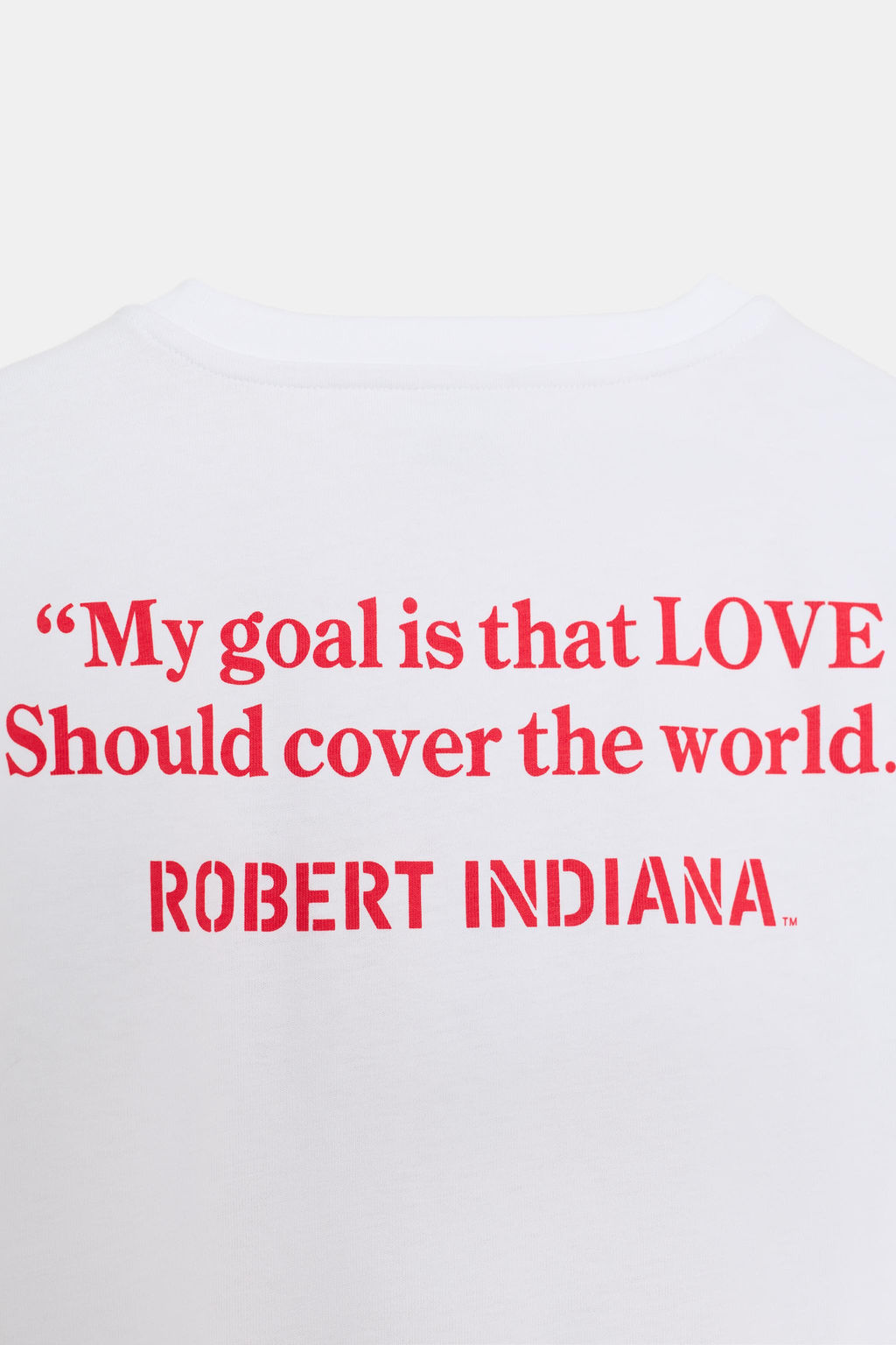 CONTRAST SLOGAN T-SHIRT