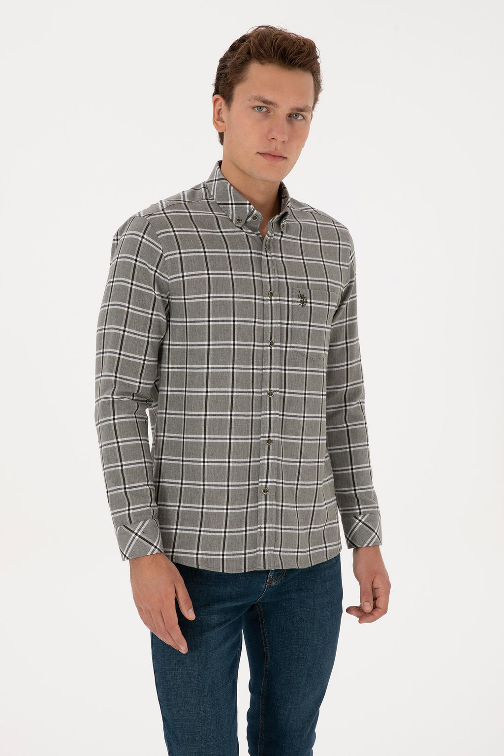 Erkek Koyu Ye_il Uzun Kollu G_mlek