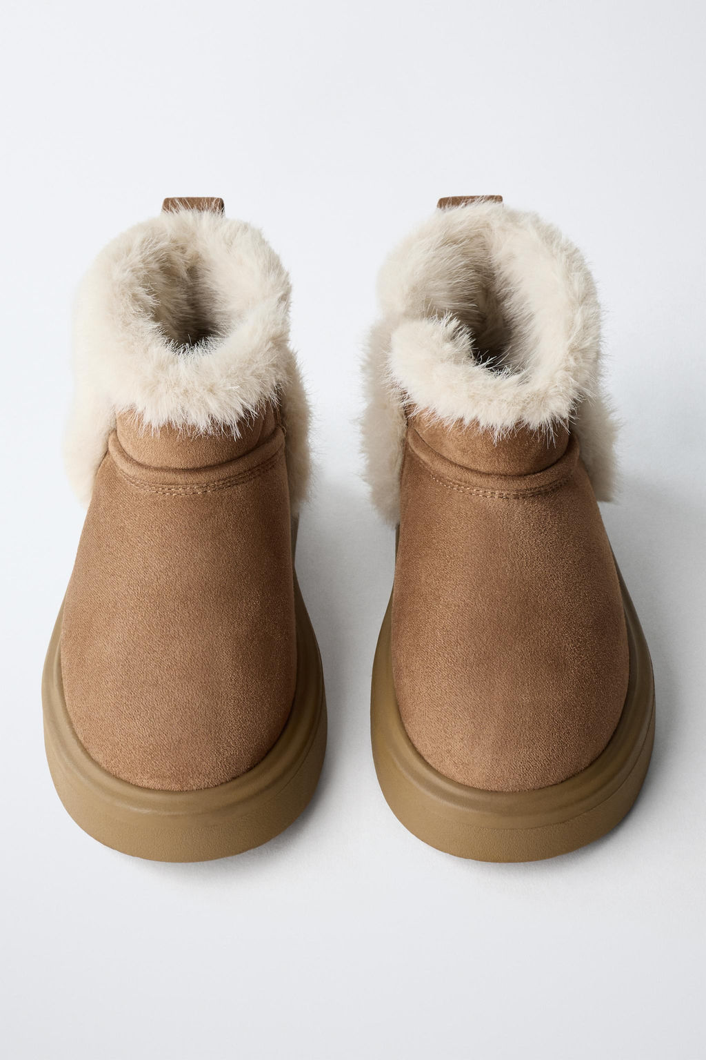 FAUX FUR ANKLE BOOTS - Zara фото 5