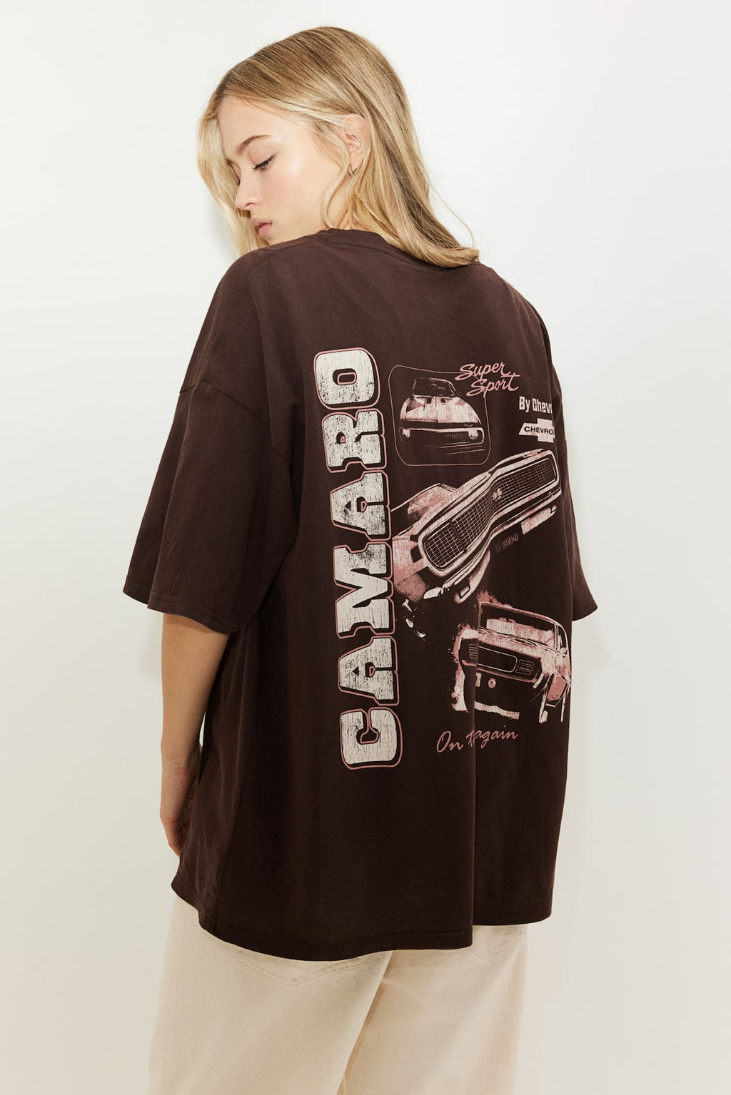Camiseta oversize con motivo estampado - H&m фото 4
