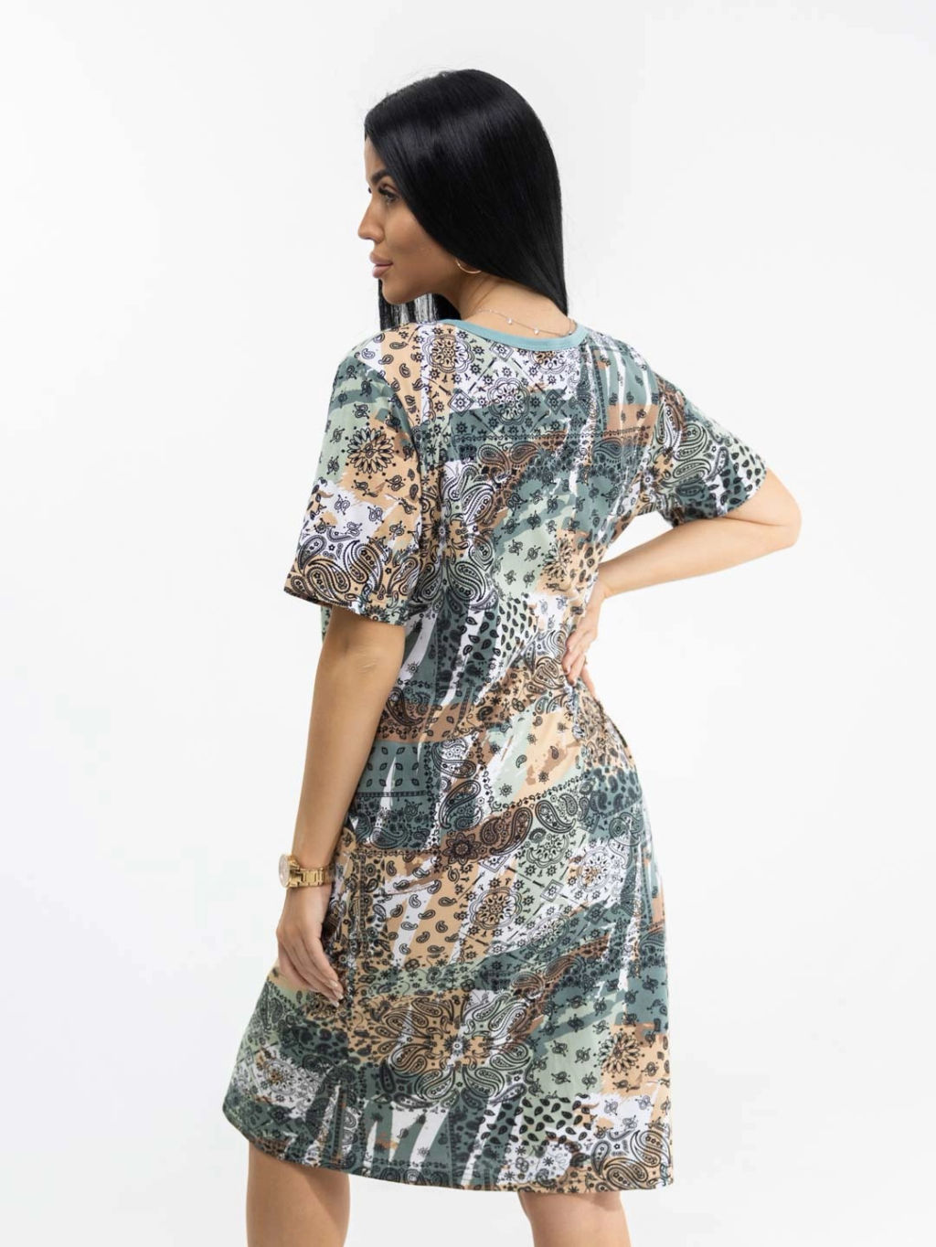 Халат женский, цвет зеленый