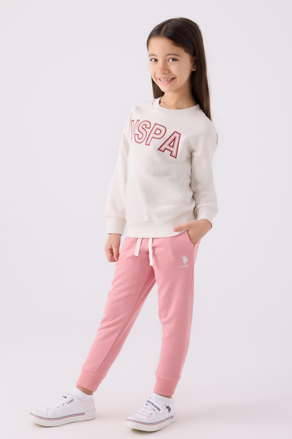 Пижамный комплект с камнями для девочки Неожиданная скидка в корзине - U.s. polo assn фото 3