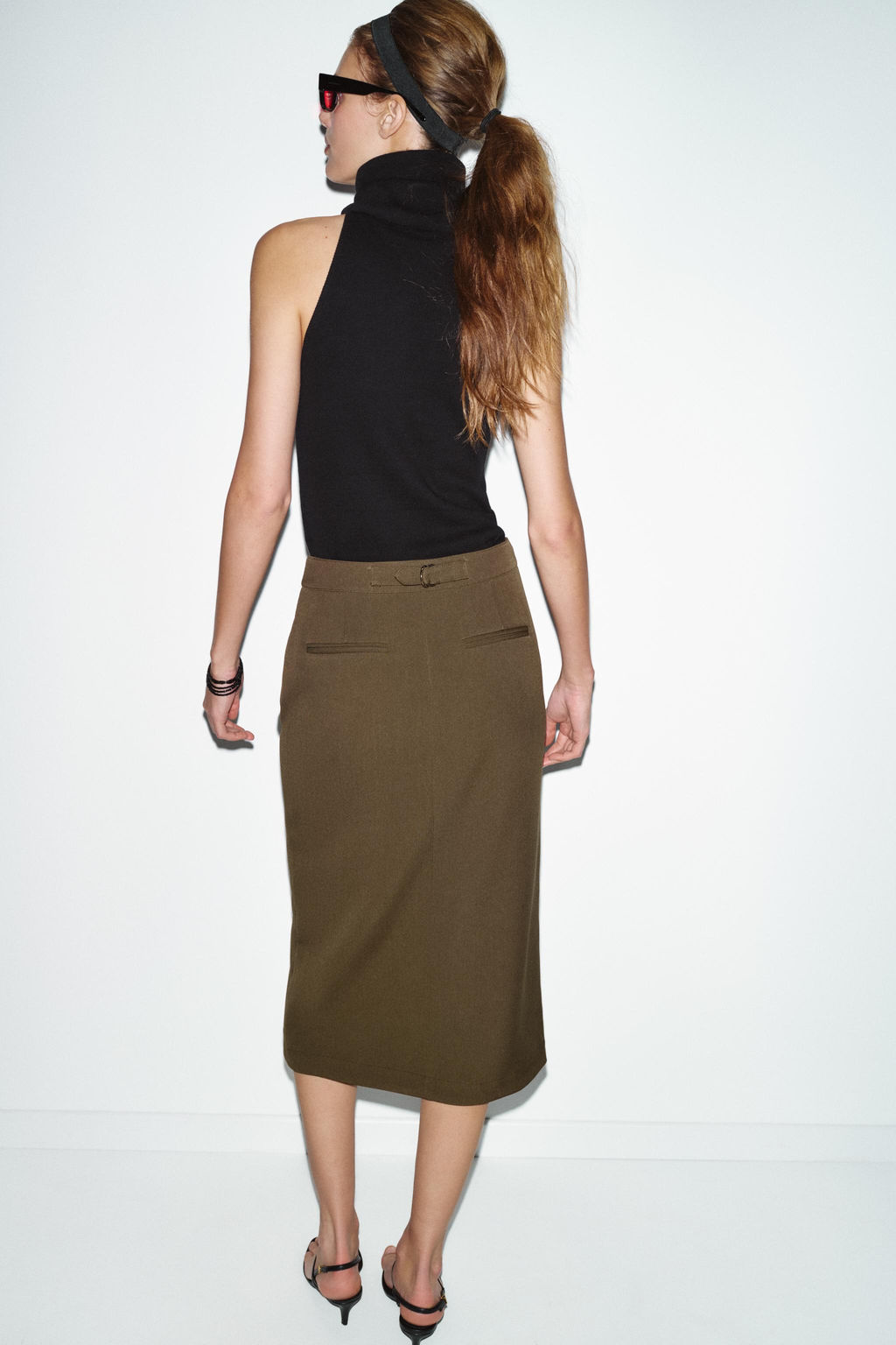 PENCIL MIDI SKIRT - Zara фото 15