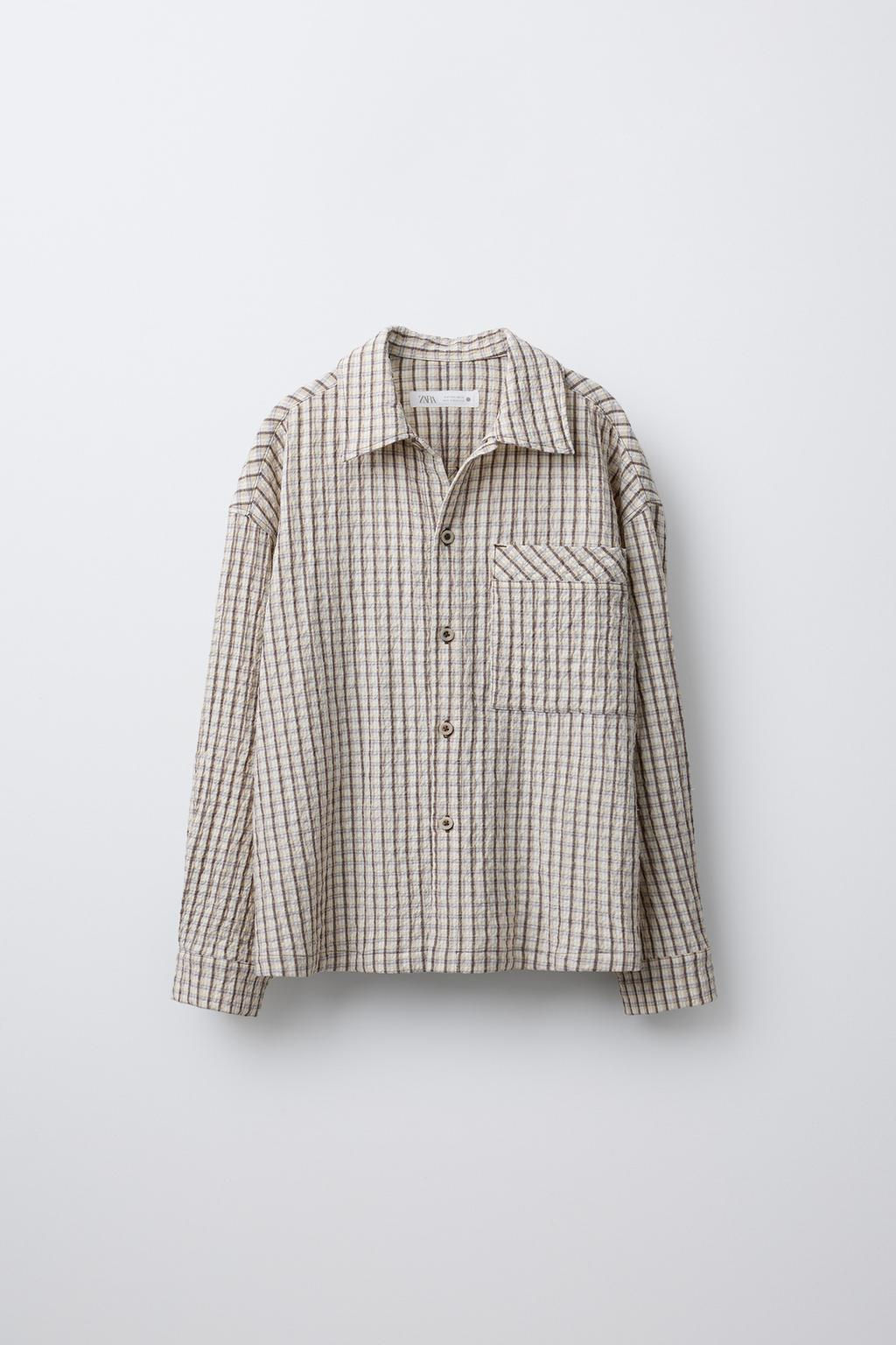 TEXTURED CHECK SHIRT