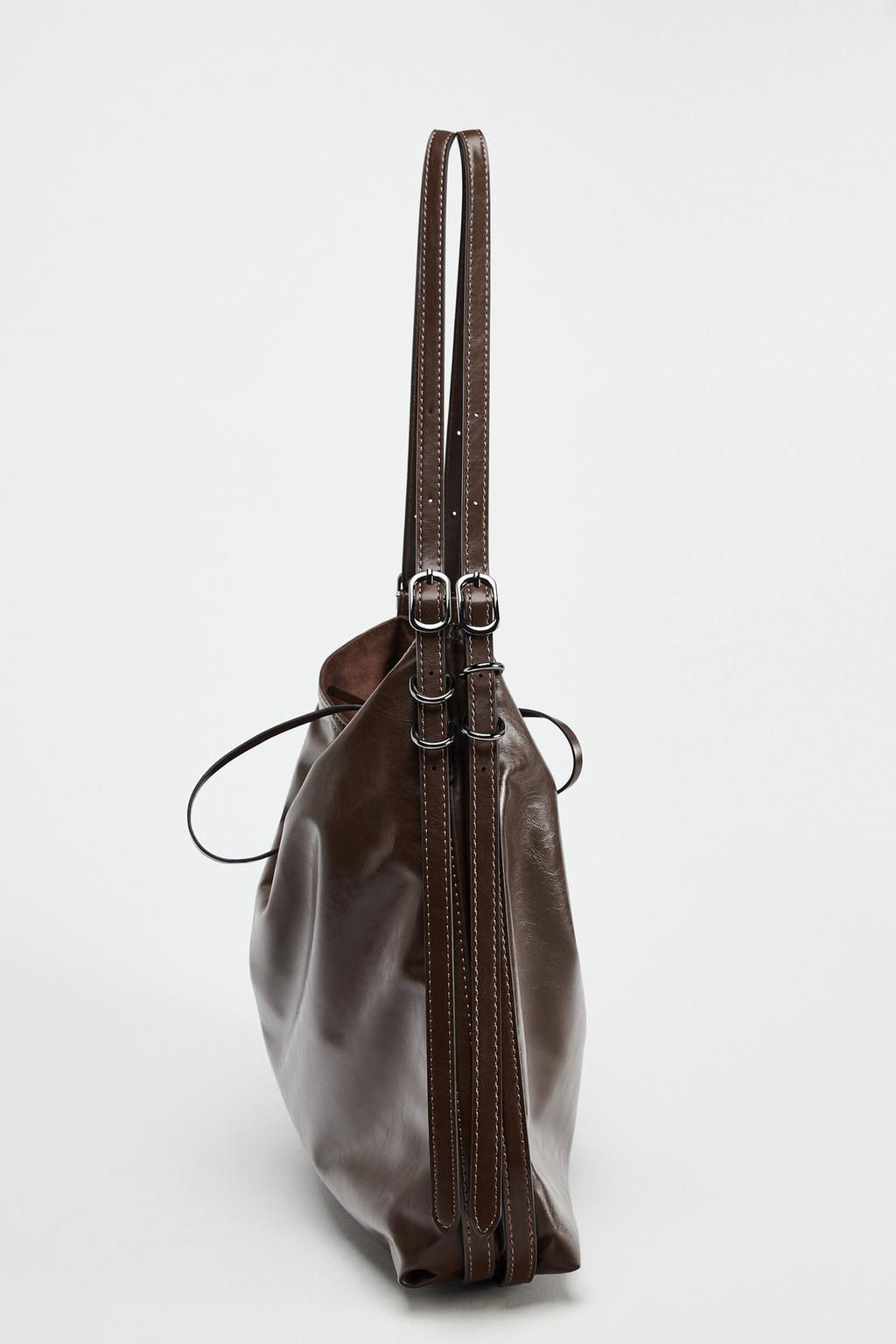 BUCKET BAG WITH BUCKLE DETAIL - Zara фото 5