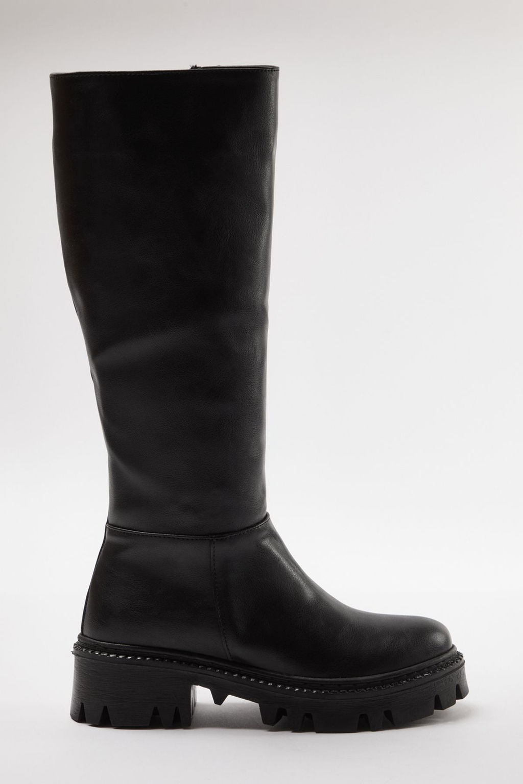 Trendyolmilla Shoes Koyu Kahverengi Kal?n Tabanl? Fermuarl? Kad?n Cizme TAKAW25CZ00005  фото 9