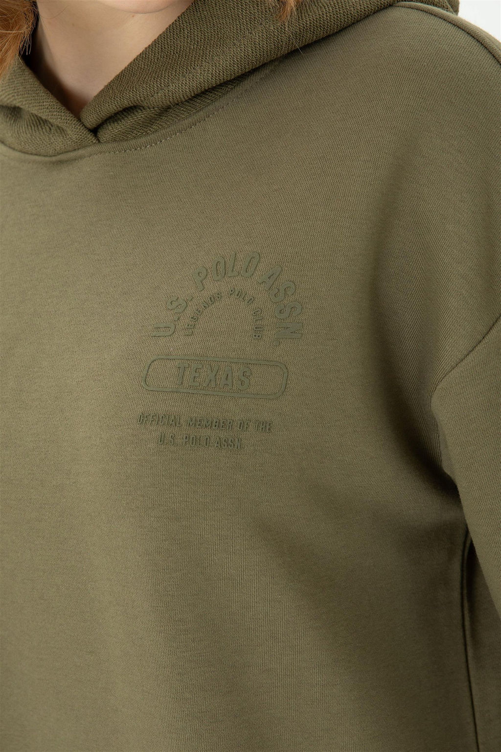 Женский свитшот цвета хаки - U.s. polo assn фото 14