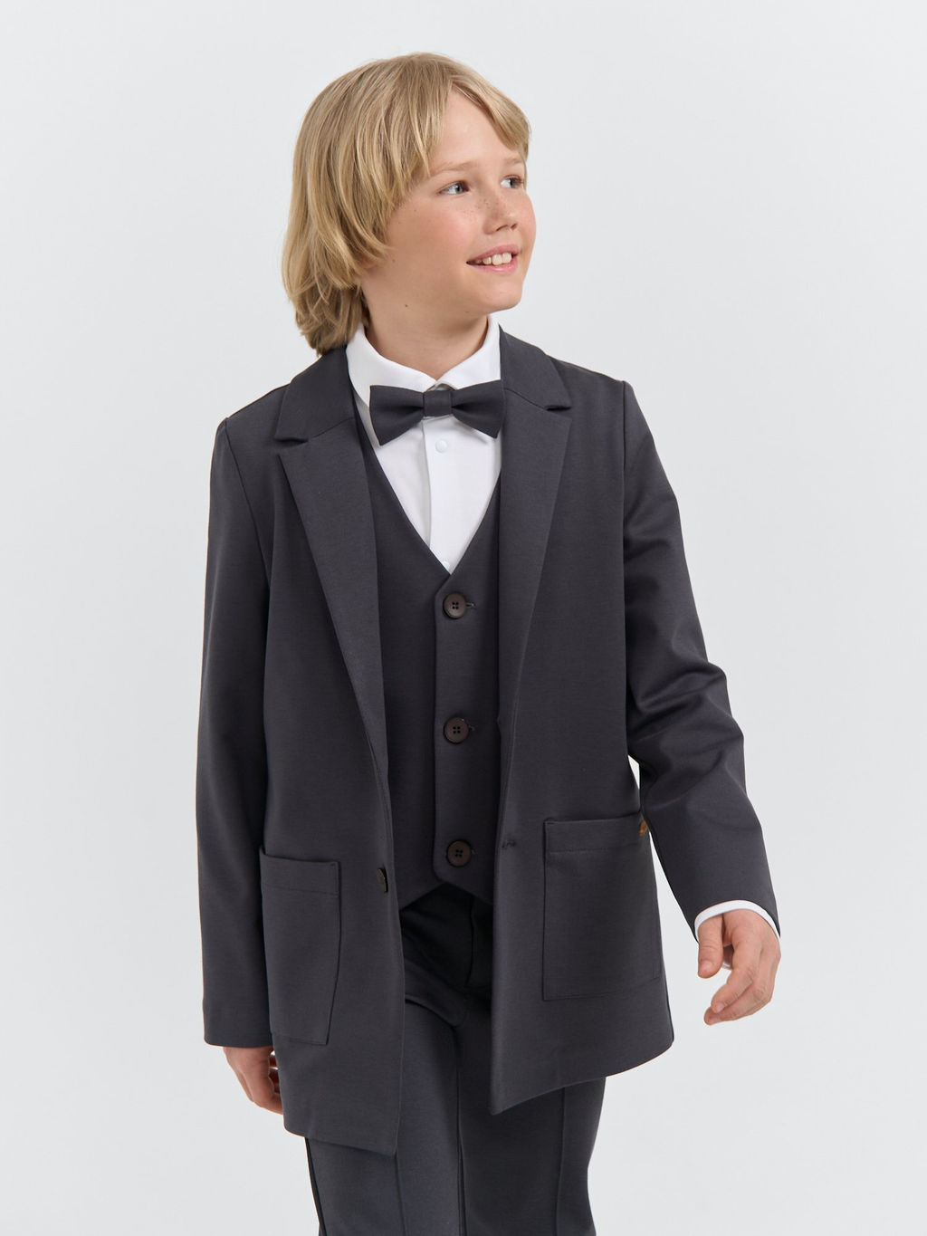 Галстук-бабочка Графит - Bungly фото 5