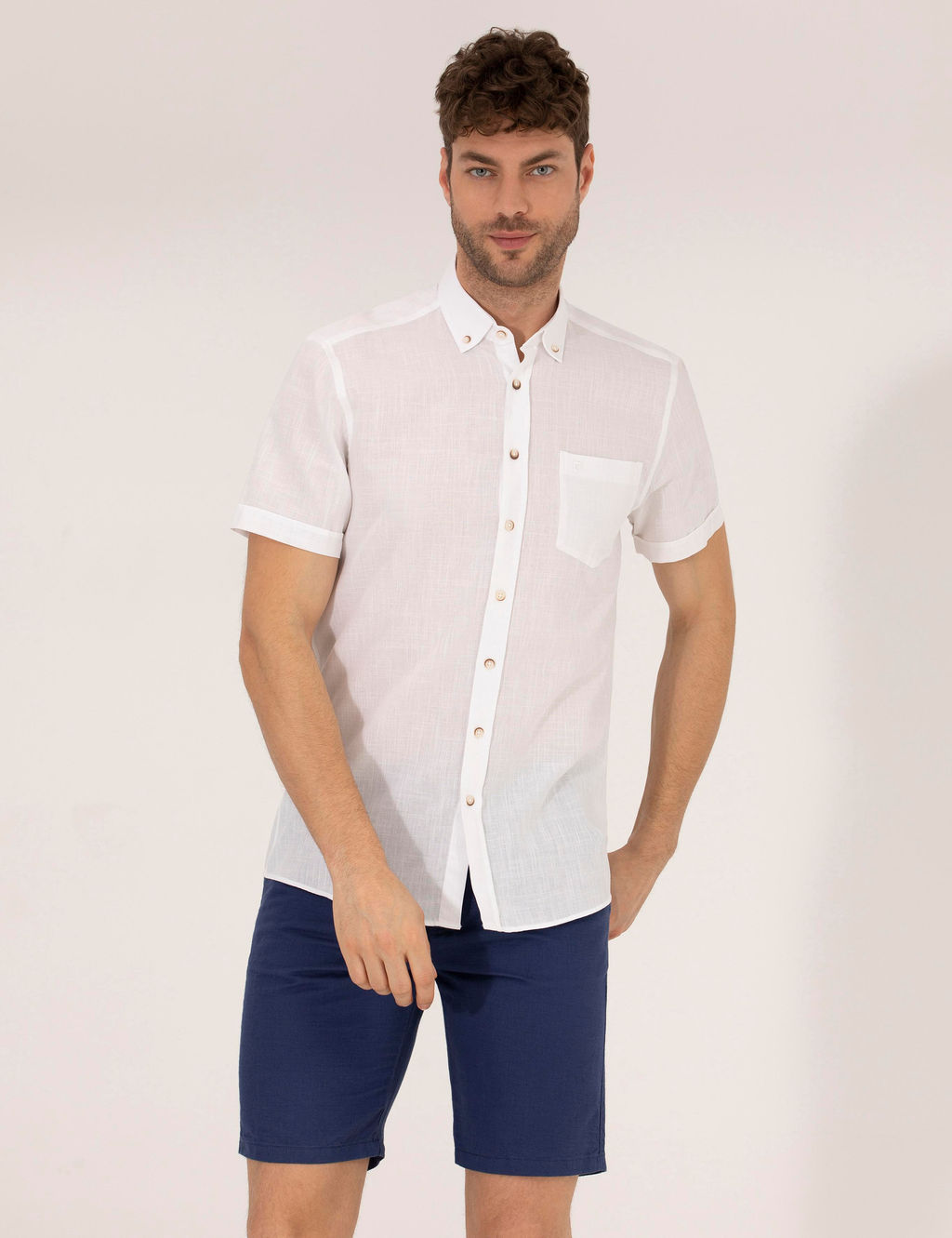 Рубашка Pierre Cardin Regular Fit белая