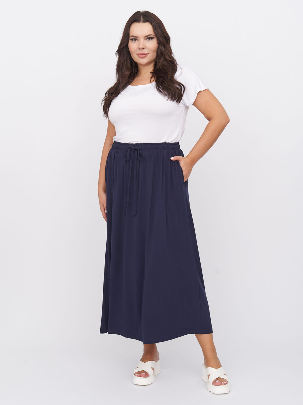 Юбка трикотажная UB30003DBL05