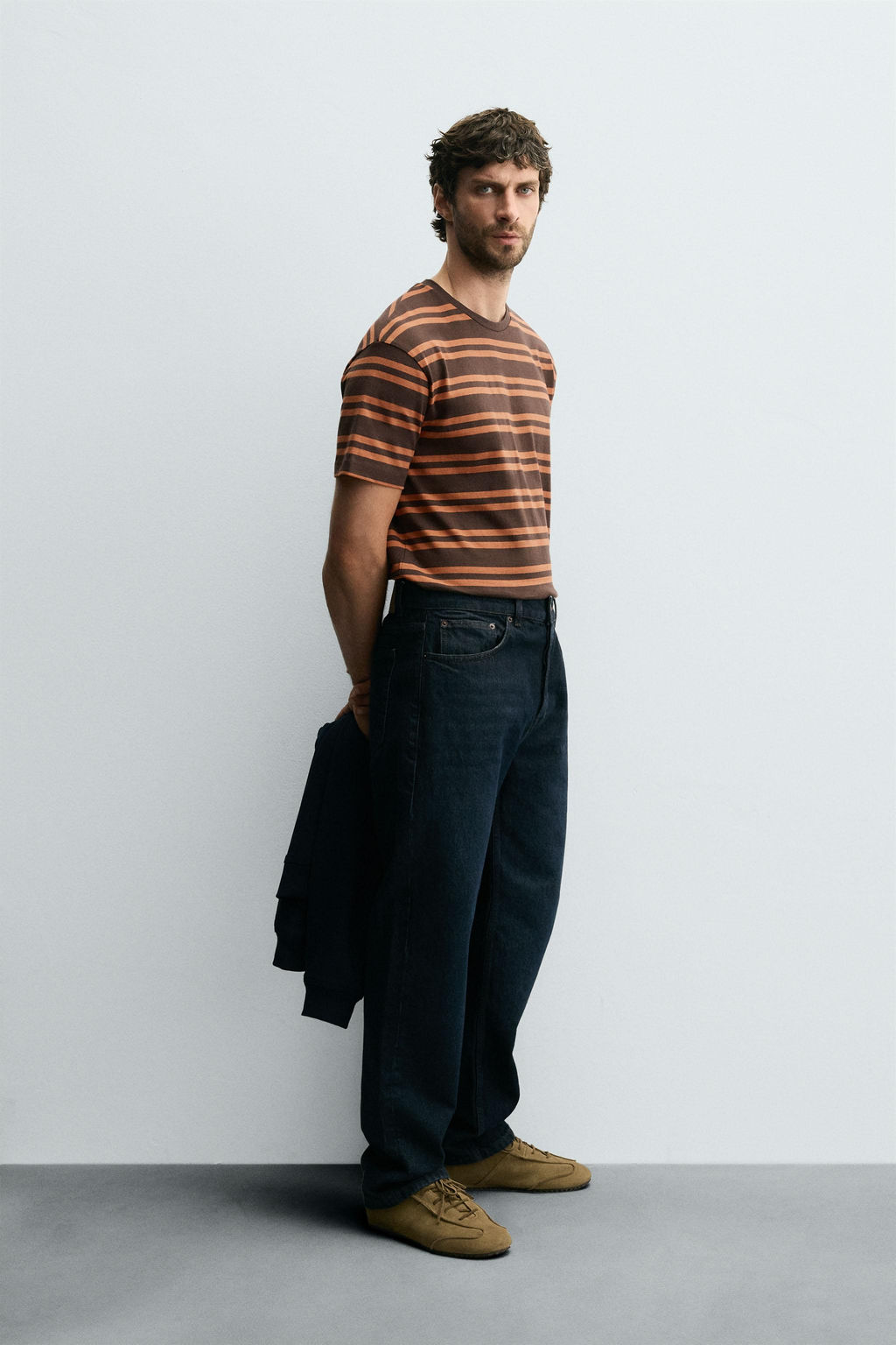 STRIPED JACQUARD T-SHIRT - Zara фото 4