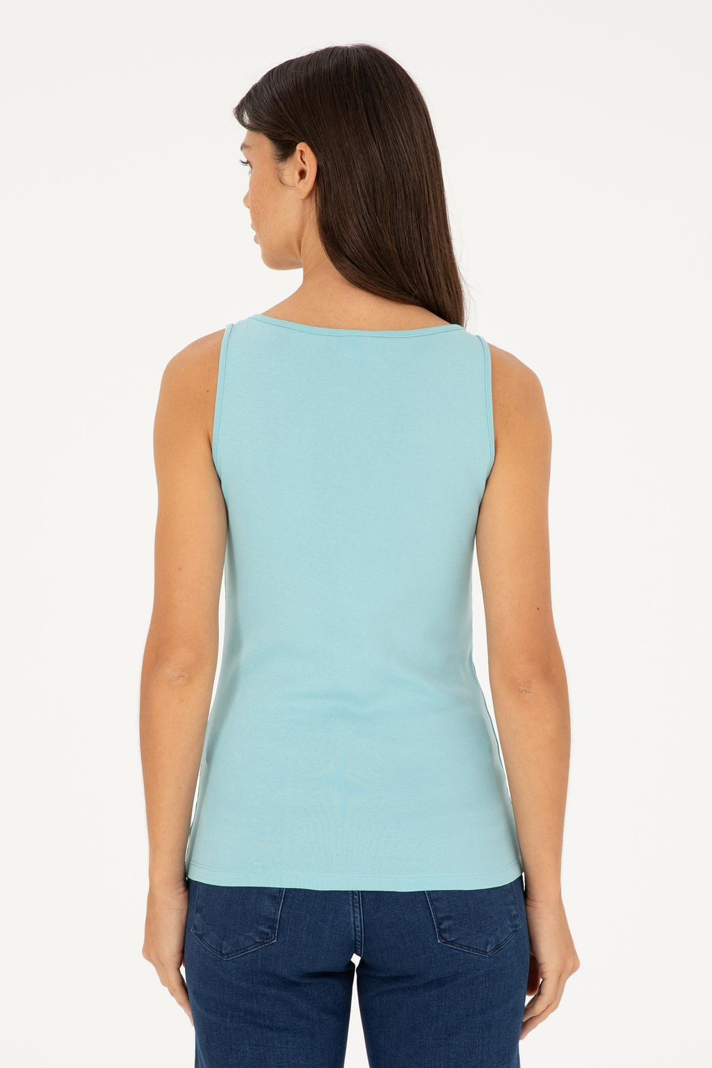 Женская мятная базовая футболка Неожиданная скидка в корзине - U.s. polo assn фото 5