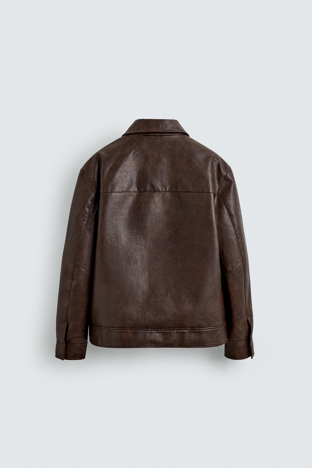 FAUX LEATHER OVERSHIRT - Zara фото 8