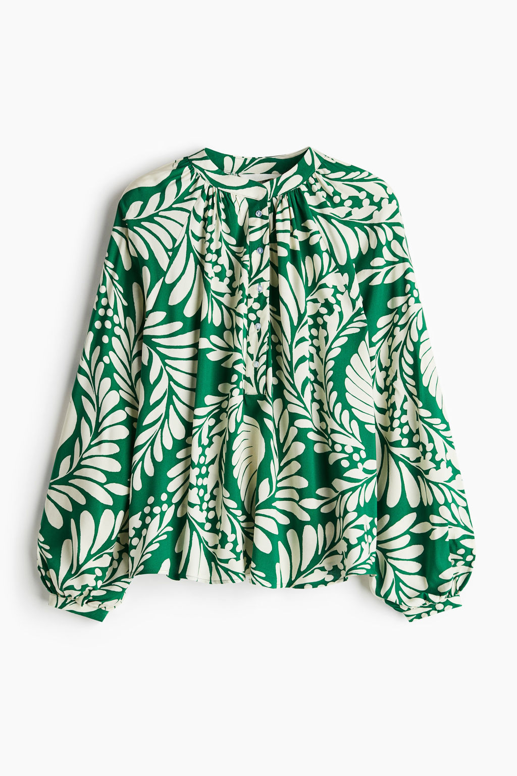 Blusa con mangas globo - H&m фото 2